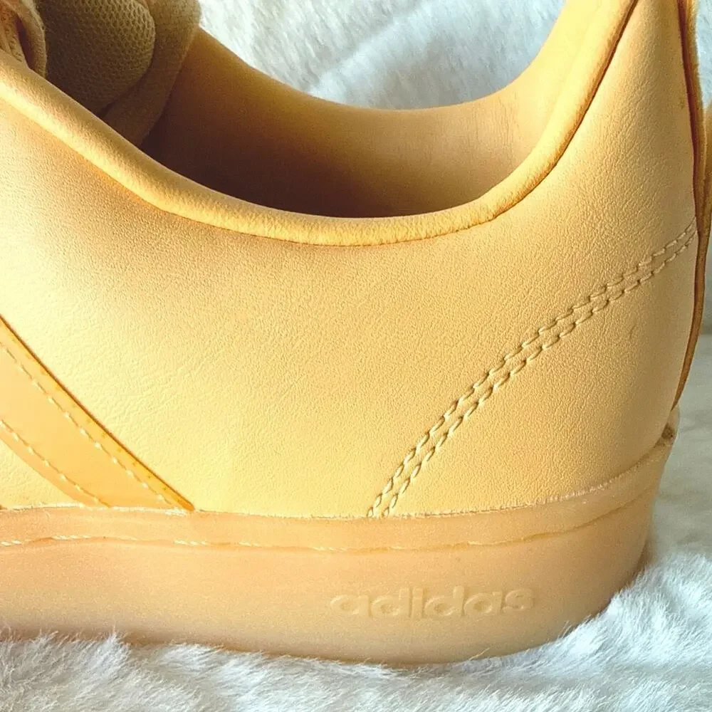 Adidas Streetcheck Sneaker - Women's Size 7 Orange Leather  Casual EUC